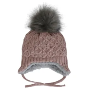 Calikids W2303 Cotton Knit Pompom Hat