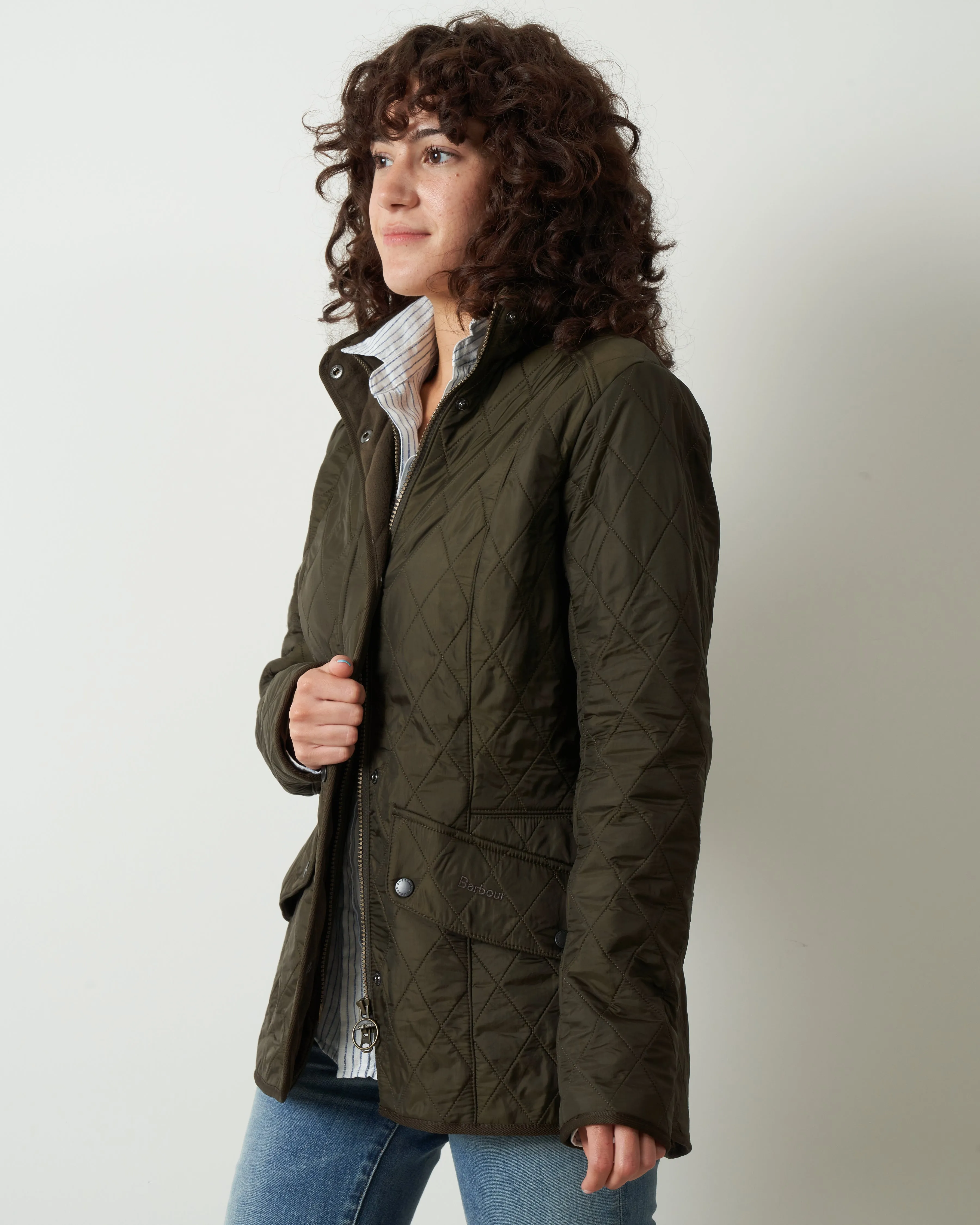 cavalry polarquilt jacket - olive