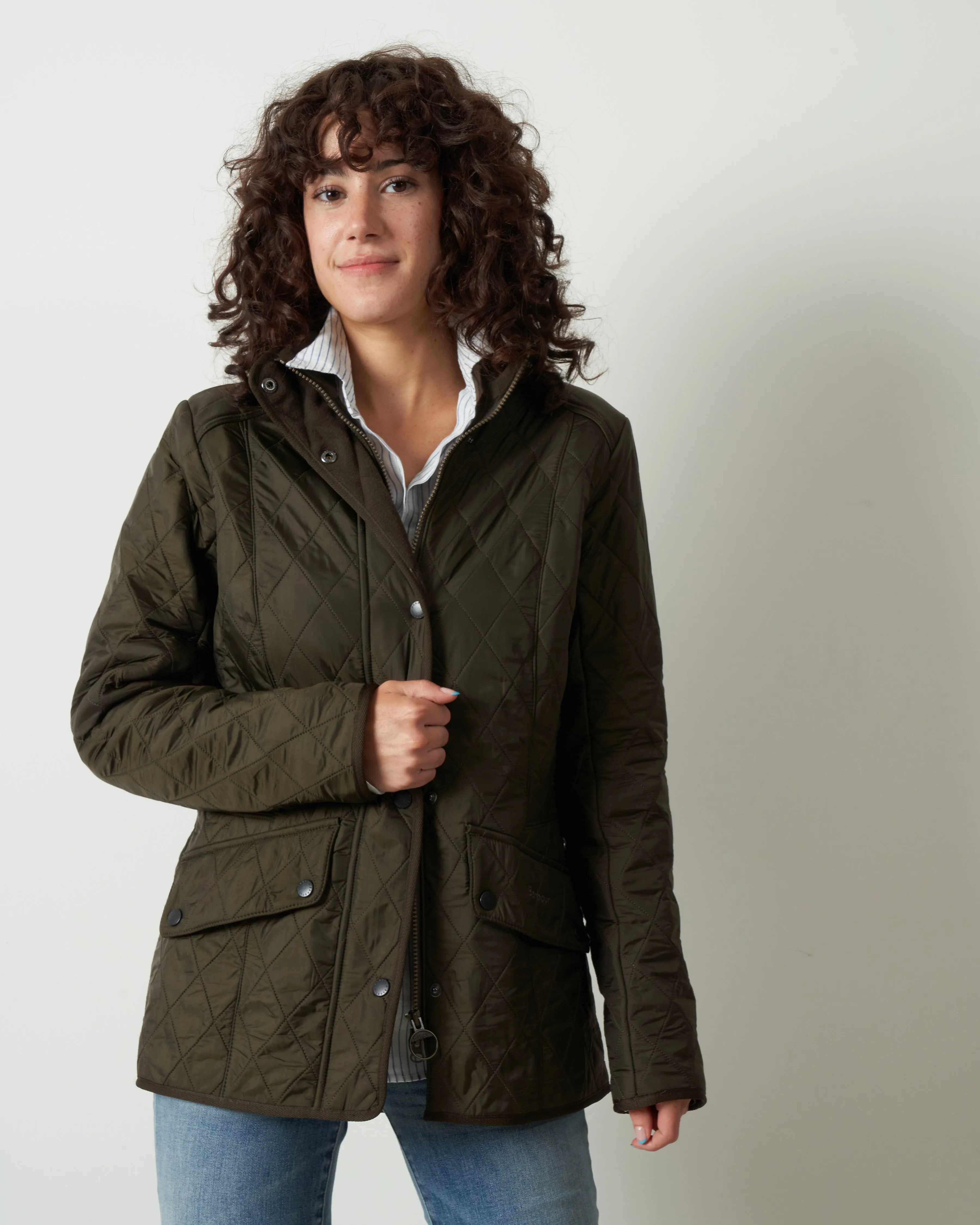 cavalry polarquilt jacket - olive