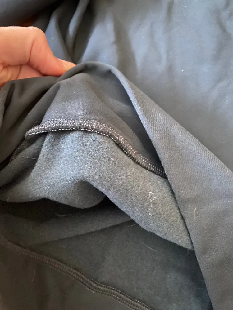 Charcoal grey super soft fleece lined thermal baselayer XS