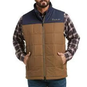 CL10037545-L-Cub/Nvy Mens Ariat Insulated Vest Color Block "Crius"