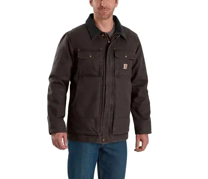 CL103283-L-Drk Brn Carhartt Jacket Full Swing Traditional