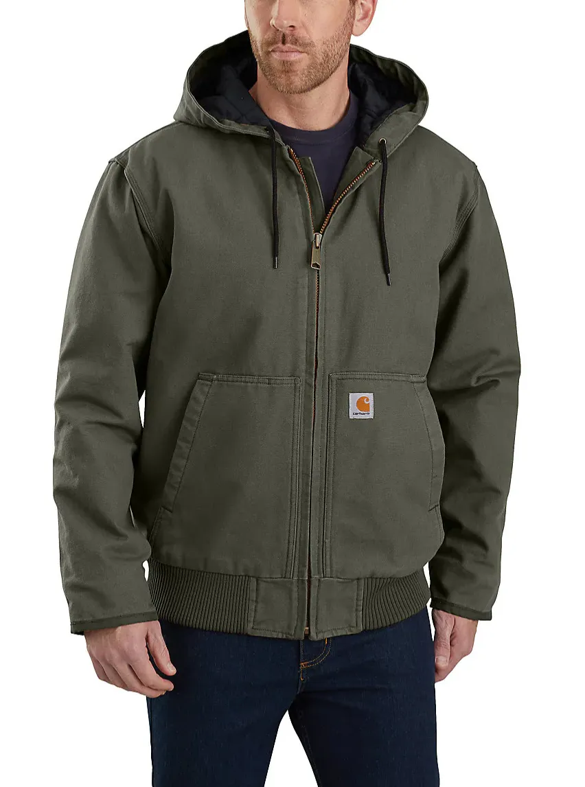 CL104050-L-Moss Carhartt Jacket Insulated Active Loose Fit