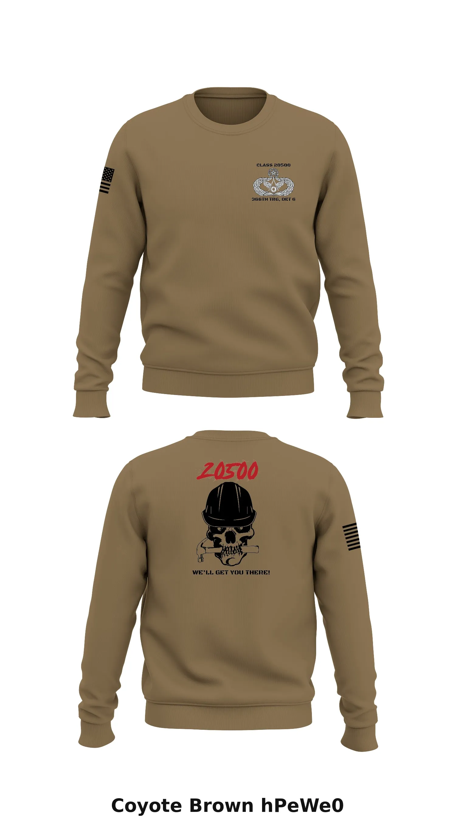 Class 20500, 366th TRS/DET 6 Store 1 Core Men's Crewneck Performance Sweatshirt - hPeWe0