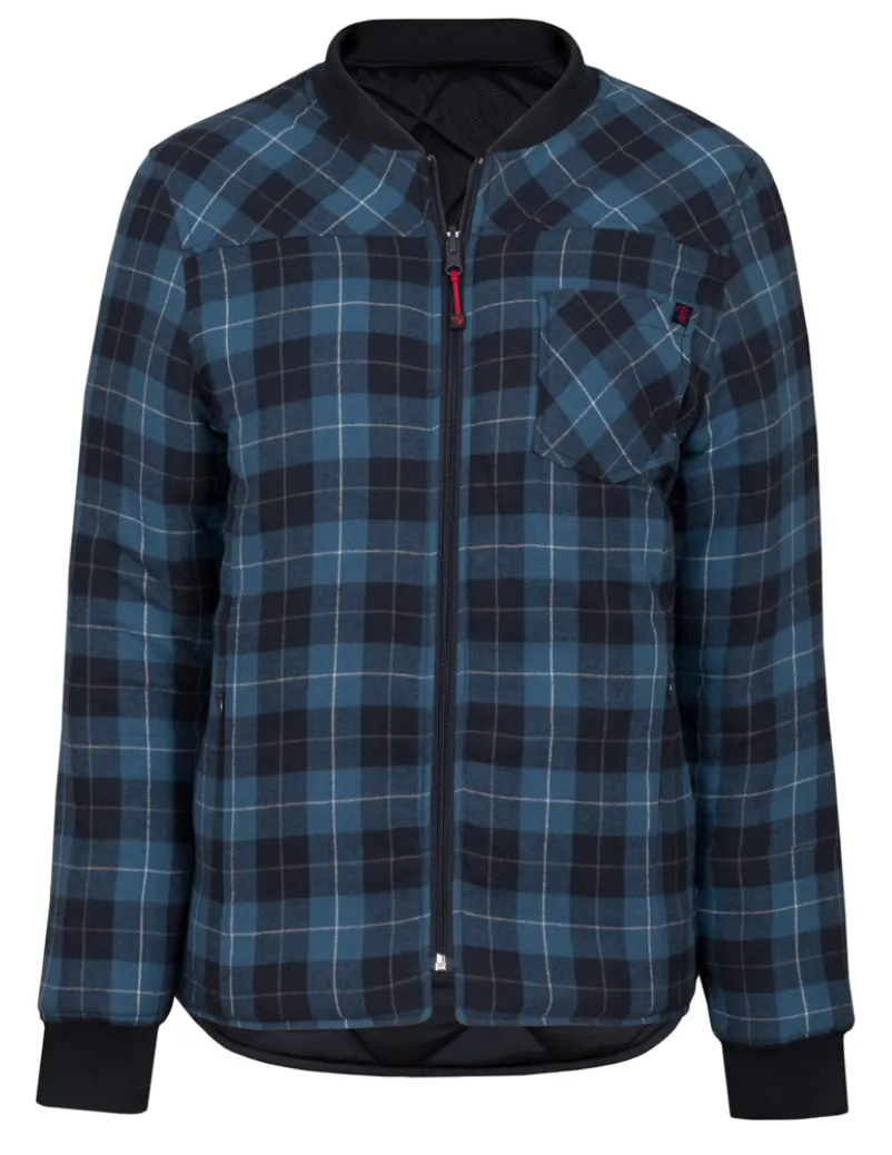 CLPF485 Jacket Ladies Padded Plaid Cuffs - Reversible