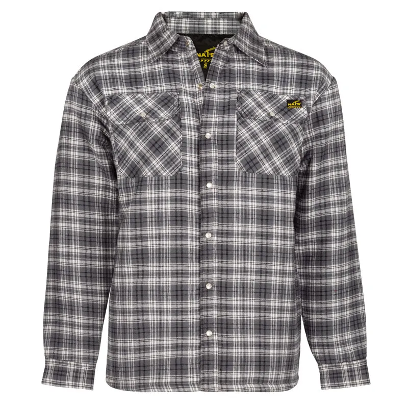 CLWK048-XS-GryBl Nat's Padded Bush Jacket w/Snaps