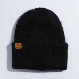 Coal Pearl Fuzzy Knit Beanie 2025