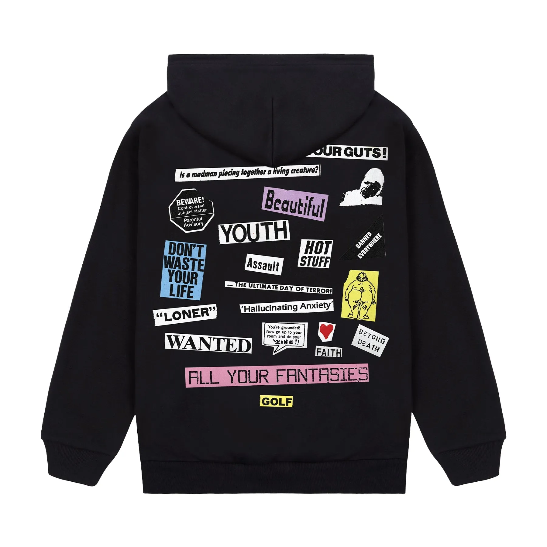 COLLAGE ZIP UP HOODIE by GOLF WANG