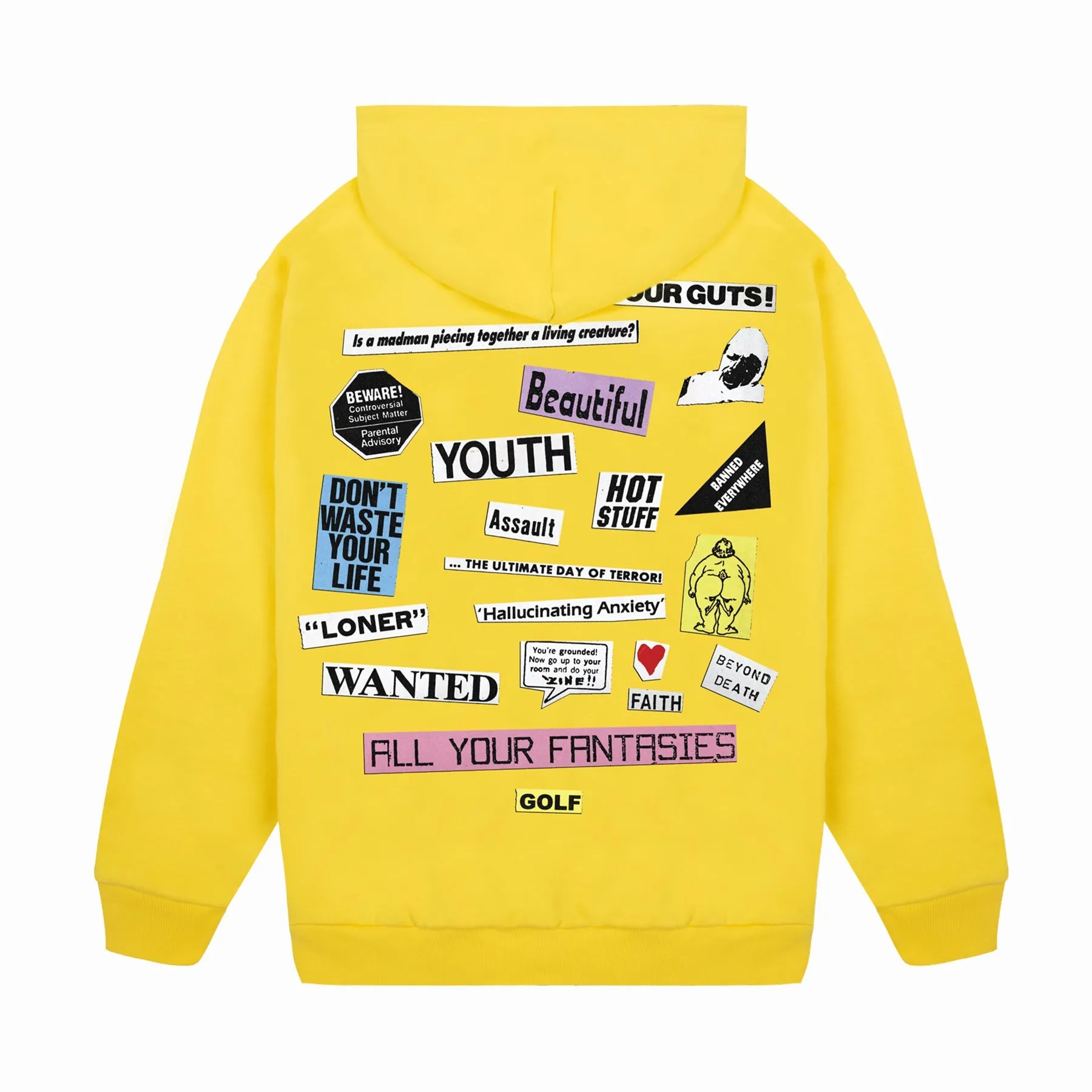 COLLAGE ZIP UP HOODIE by GOLF WANG