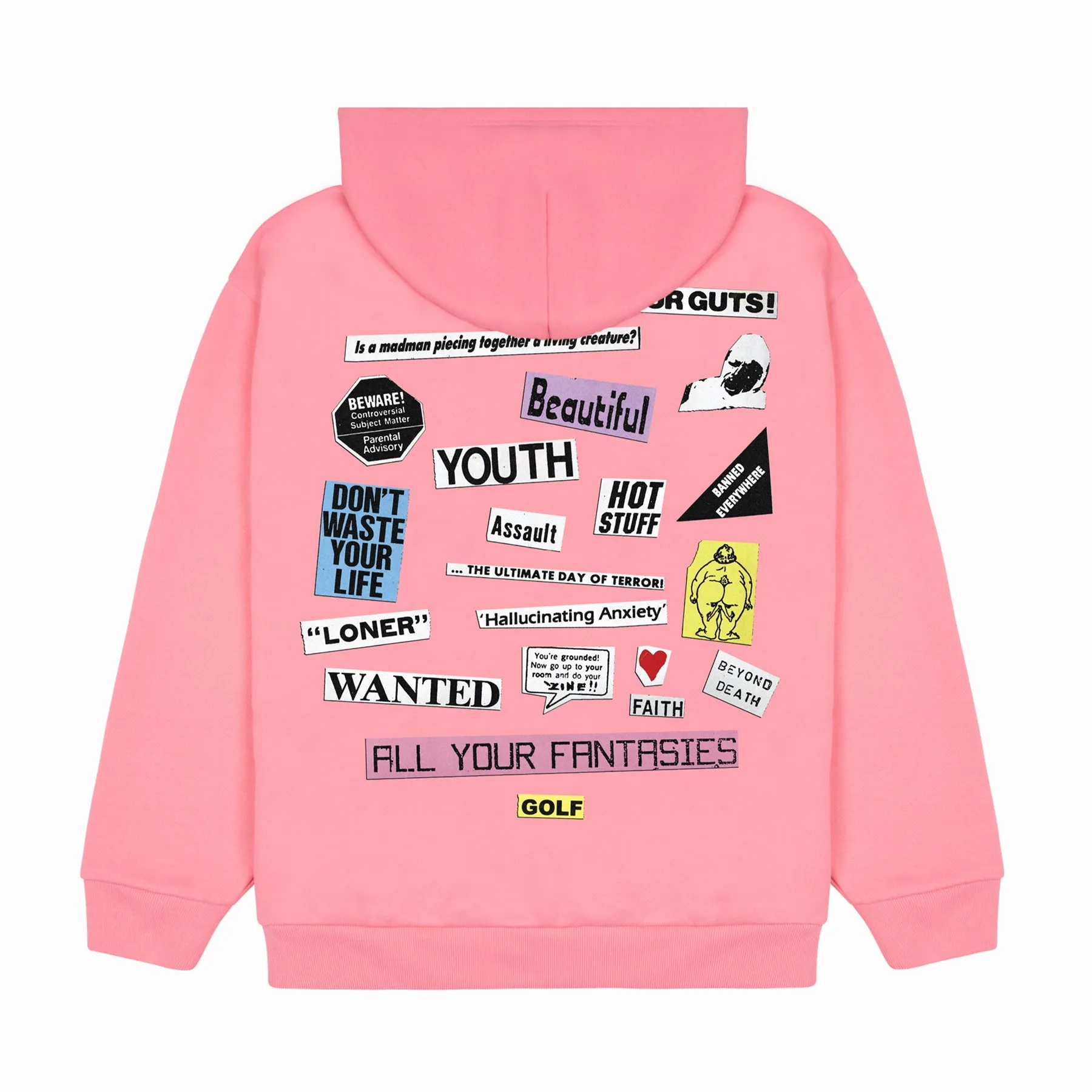 COLLAGE ZIP UP HOODIE by GOLF WANG