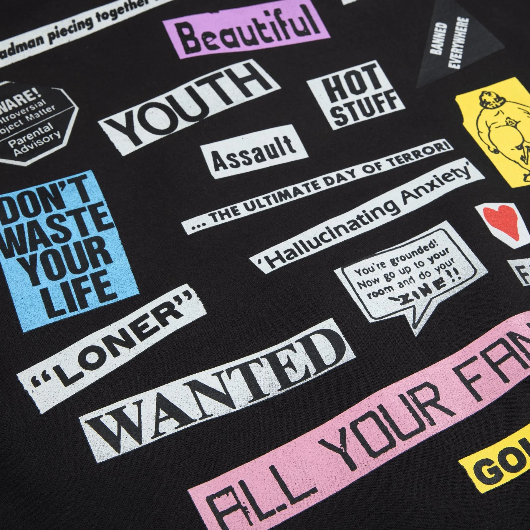 COLLAGE ZIP UP HOODIE by GOLF WANG