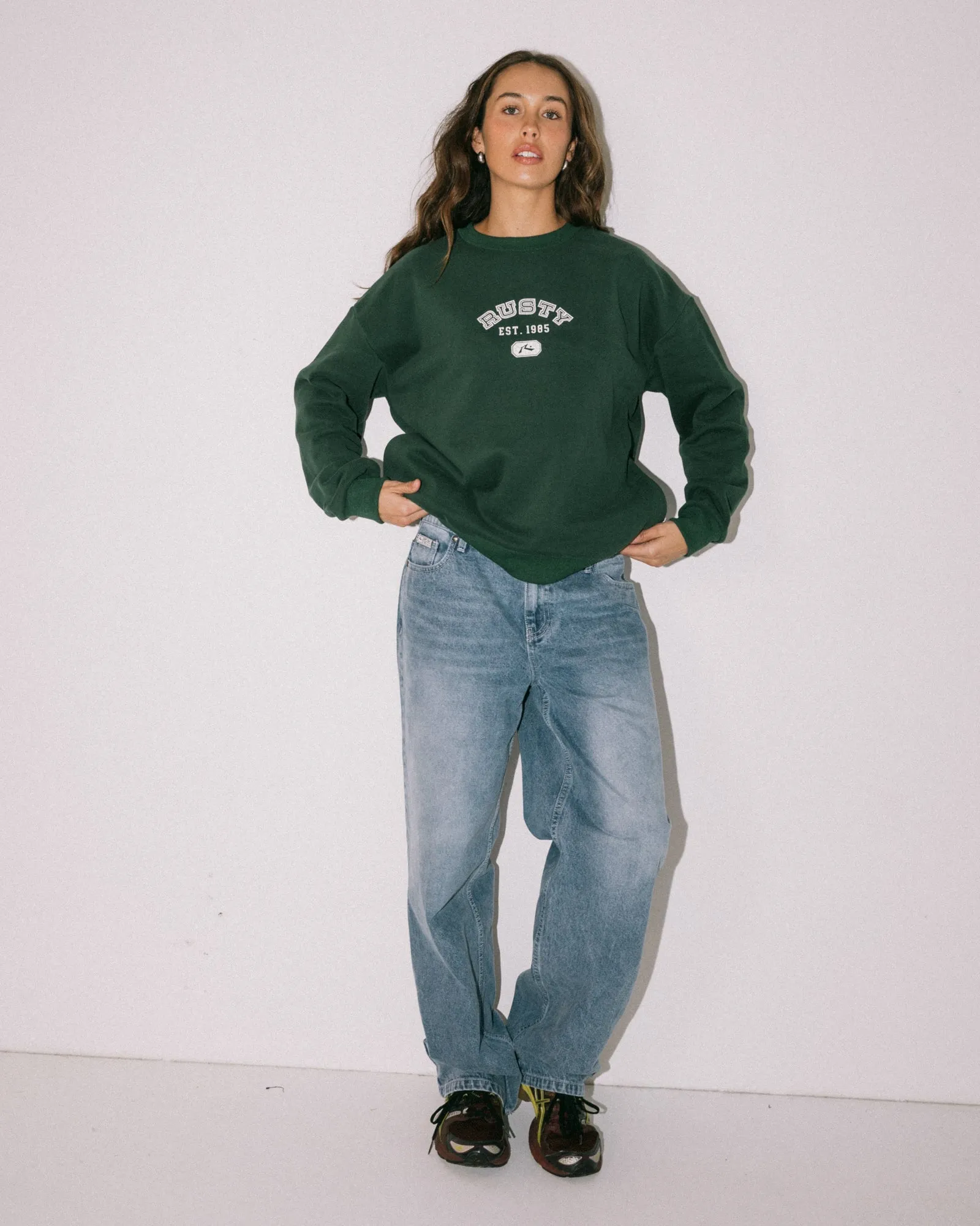 College Dropout Oversized Crew Fleece
