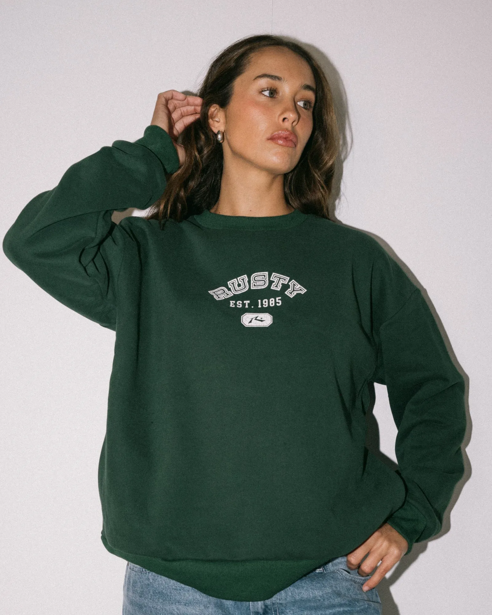 College Dropout Oversized Crew Fleece