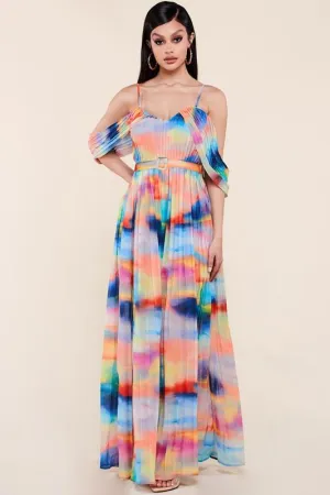 Color dream maxi dress