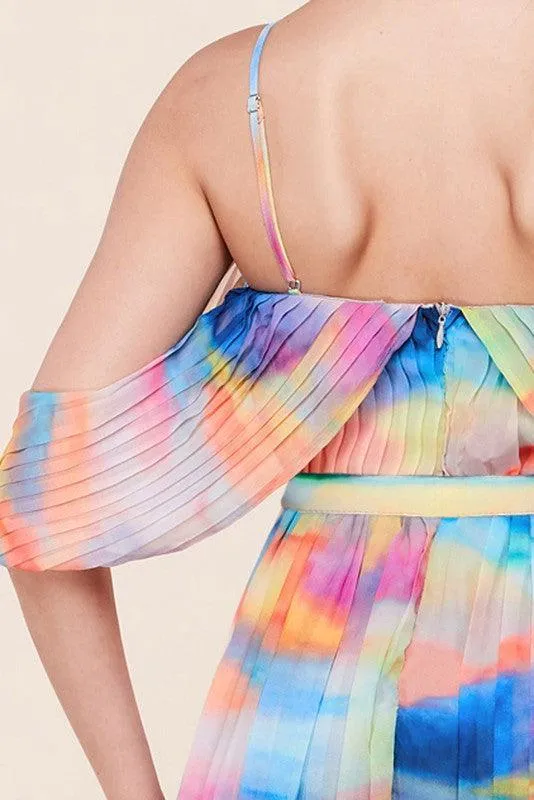 Color dream maxi dress