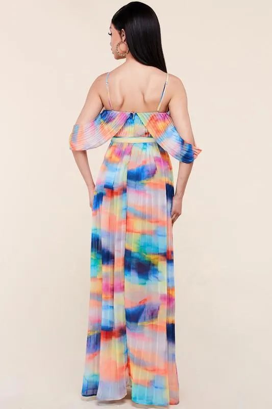 Color dream maxi dress