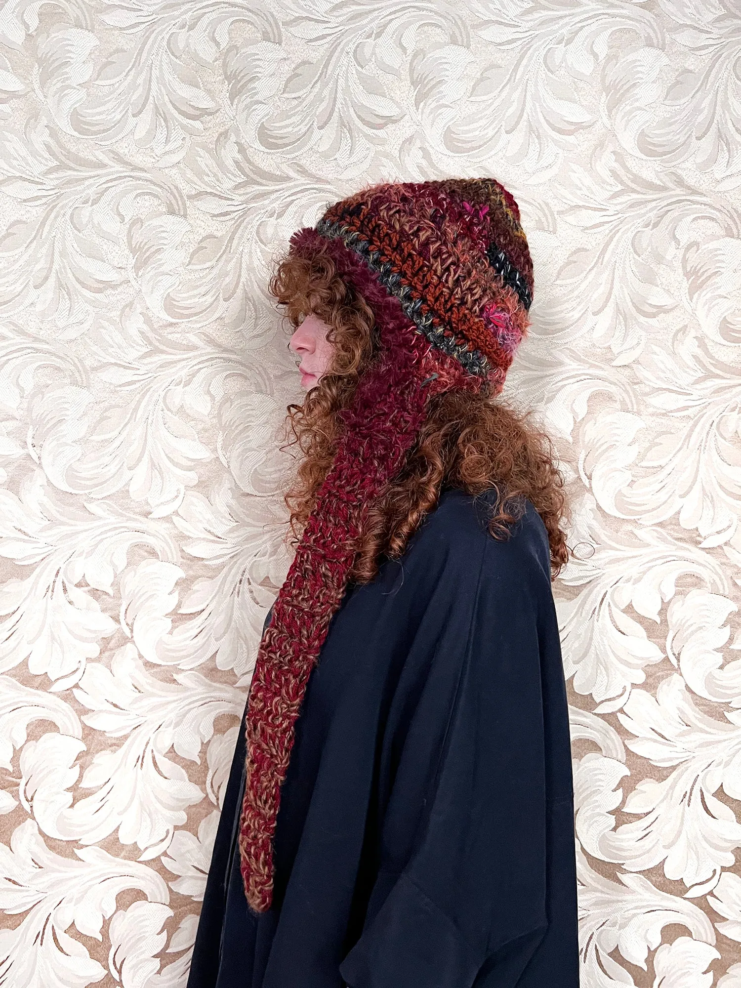 Cool Cat Crochet Hat #3 L/XL