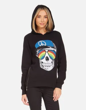 Corbin Rainbow Peace Skull