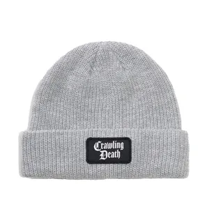 Crawling Death - Mini Patch Knit Beanie Grey