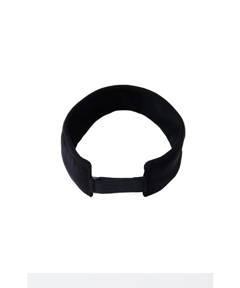 CREVE NINE: Ear-Shaped Fur Visor - Black