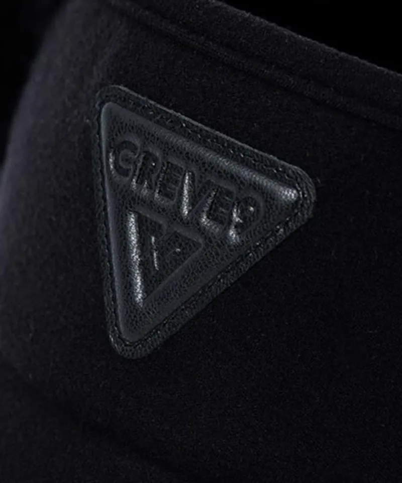CREVE NINE: Ear-Shaped Fur Visor - Black