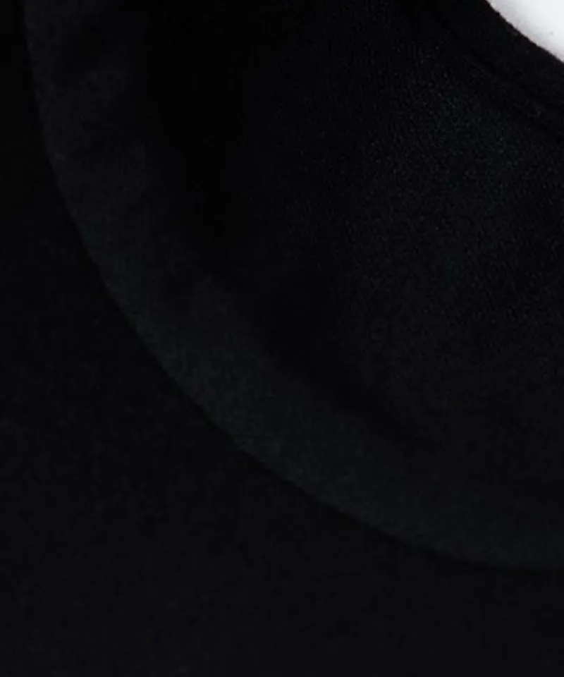 CREVE NINE: Ear-Shaped Fur Visor - Black