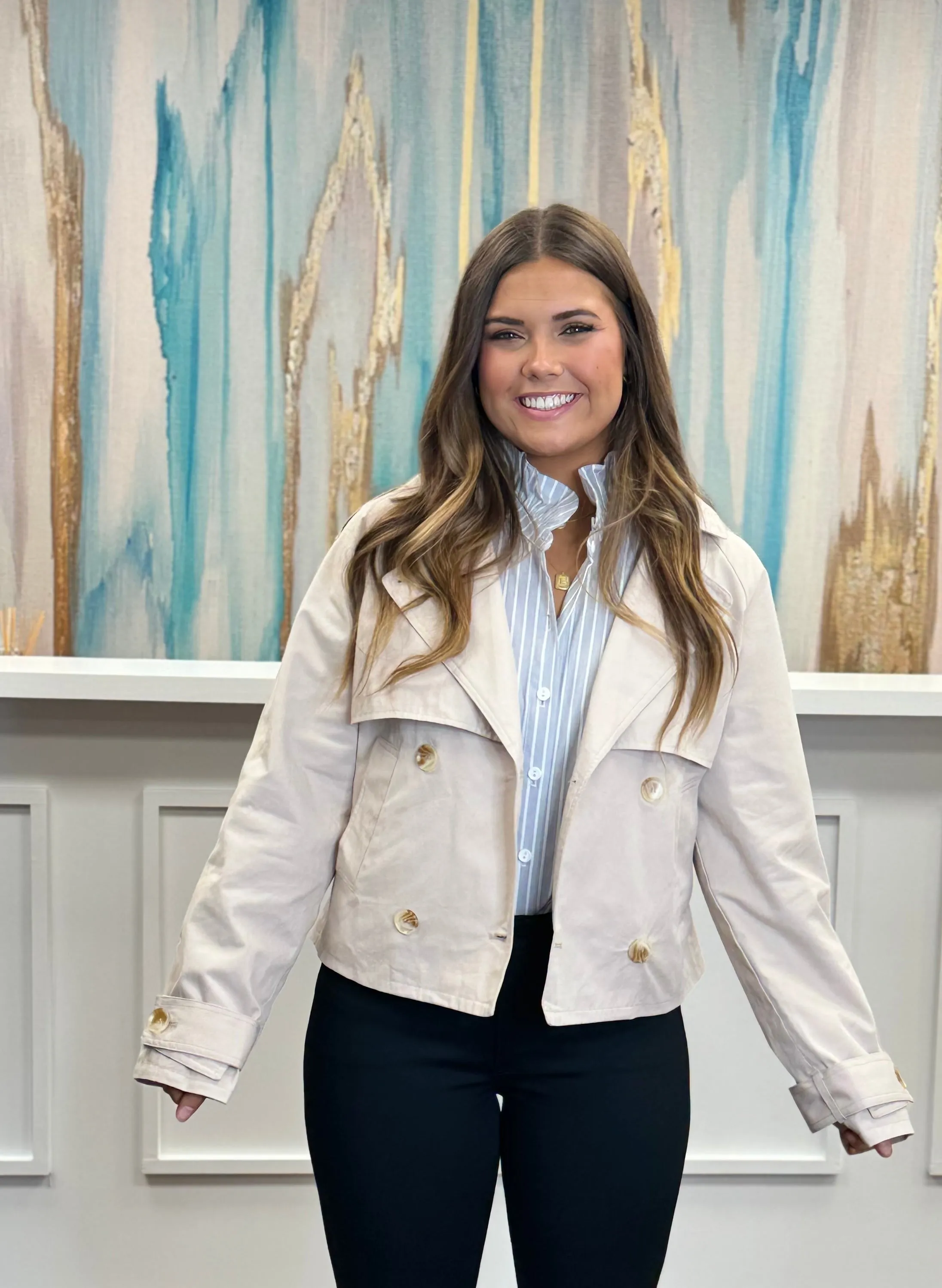 Crop Trench Coat