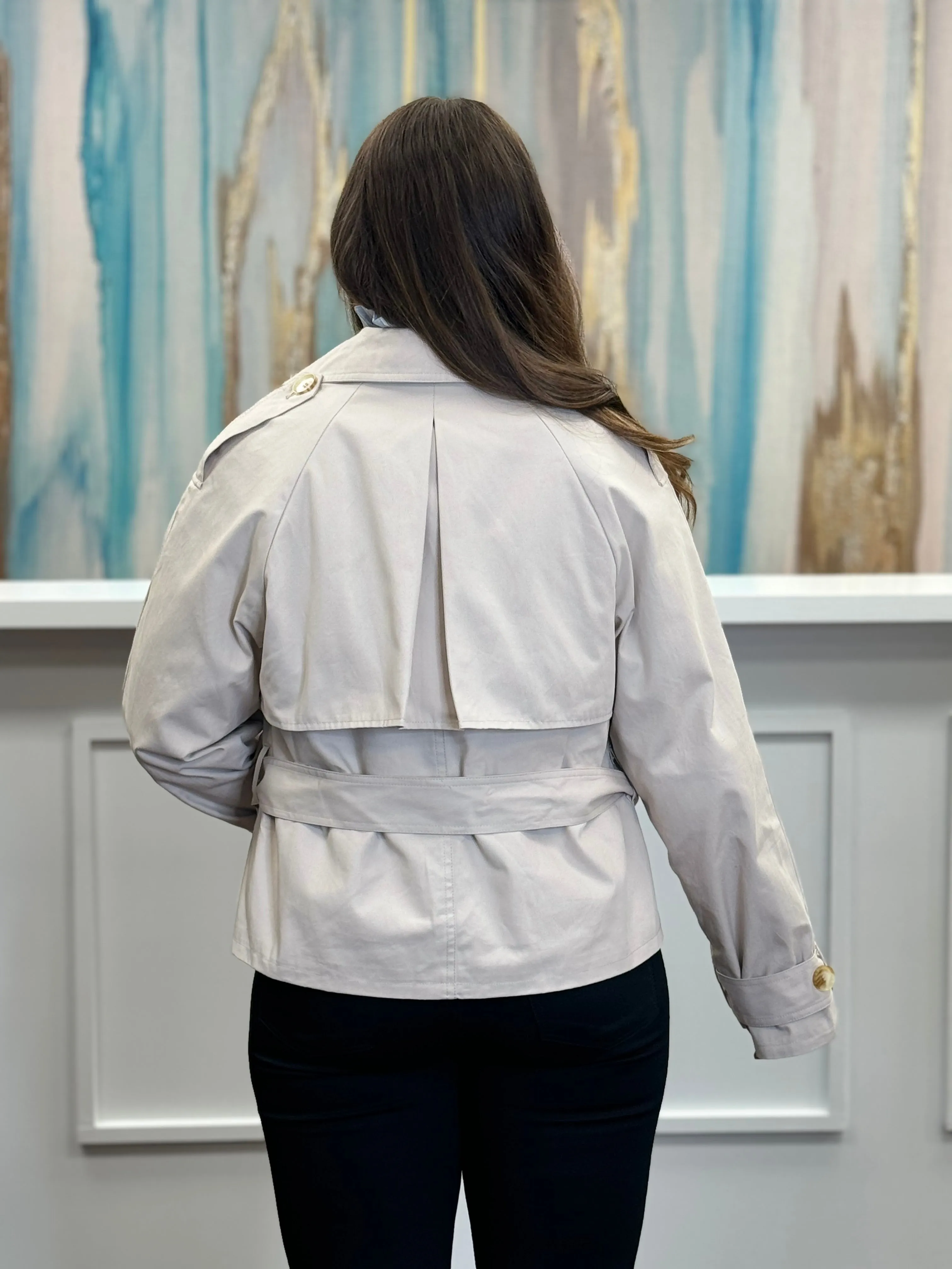 Crop Trench Coat