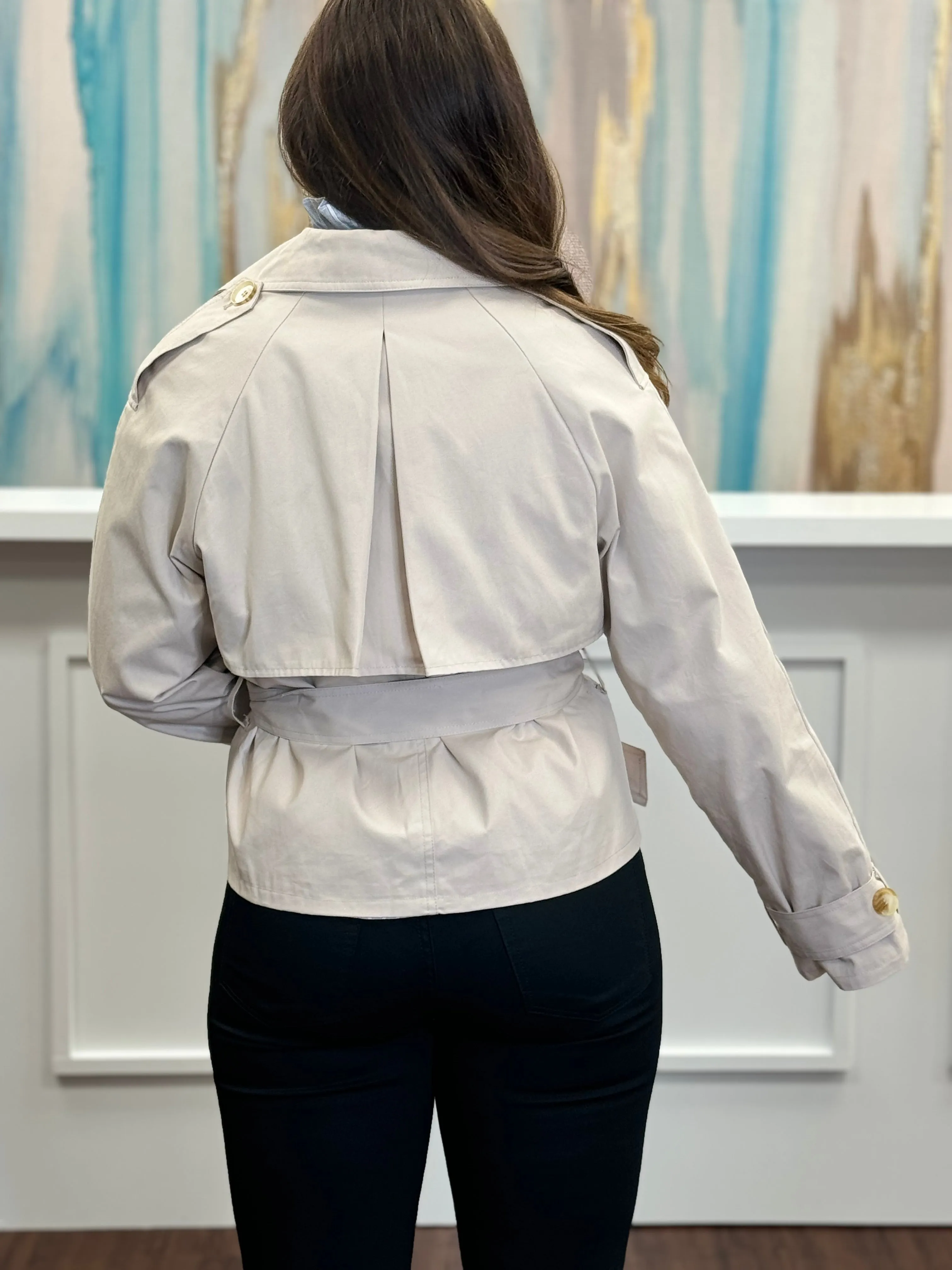 Crop Trench Coat