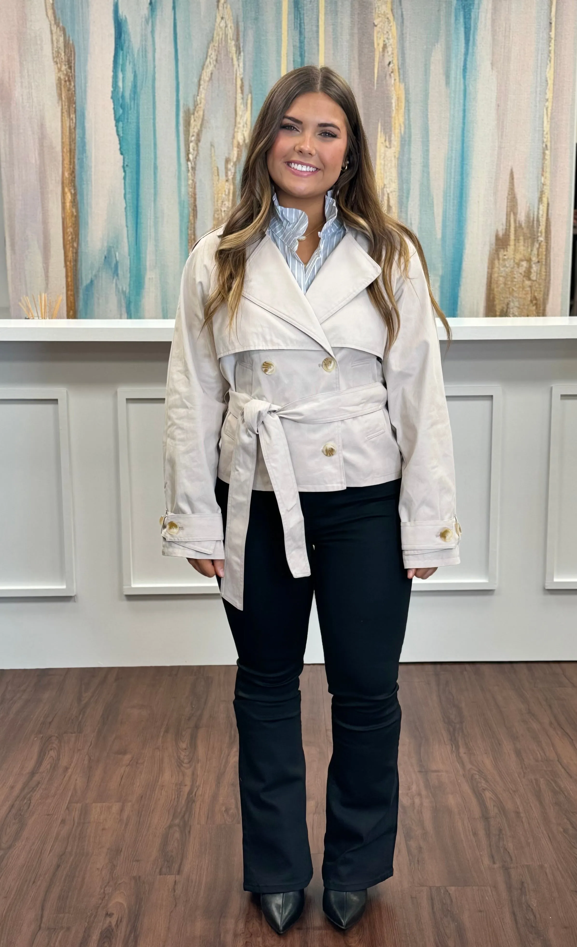 Crop Trench Coat