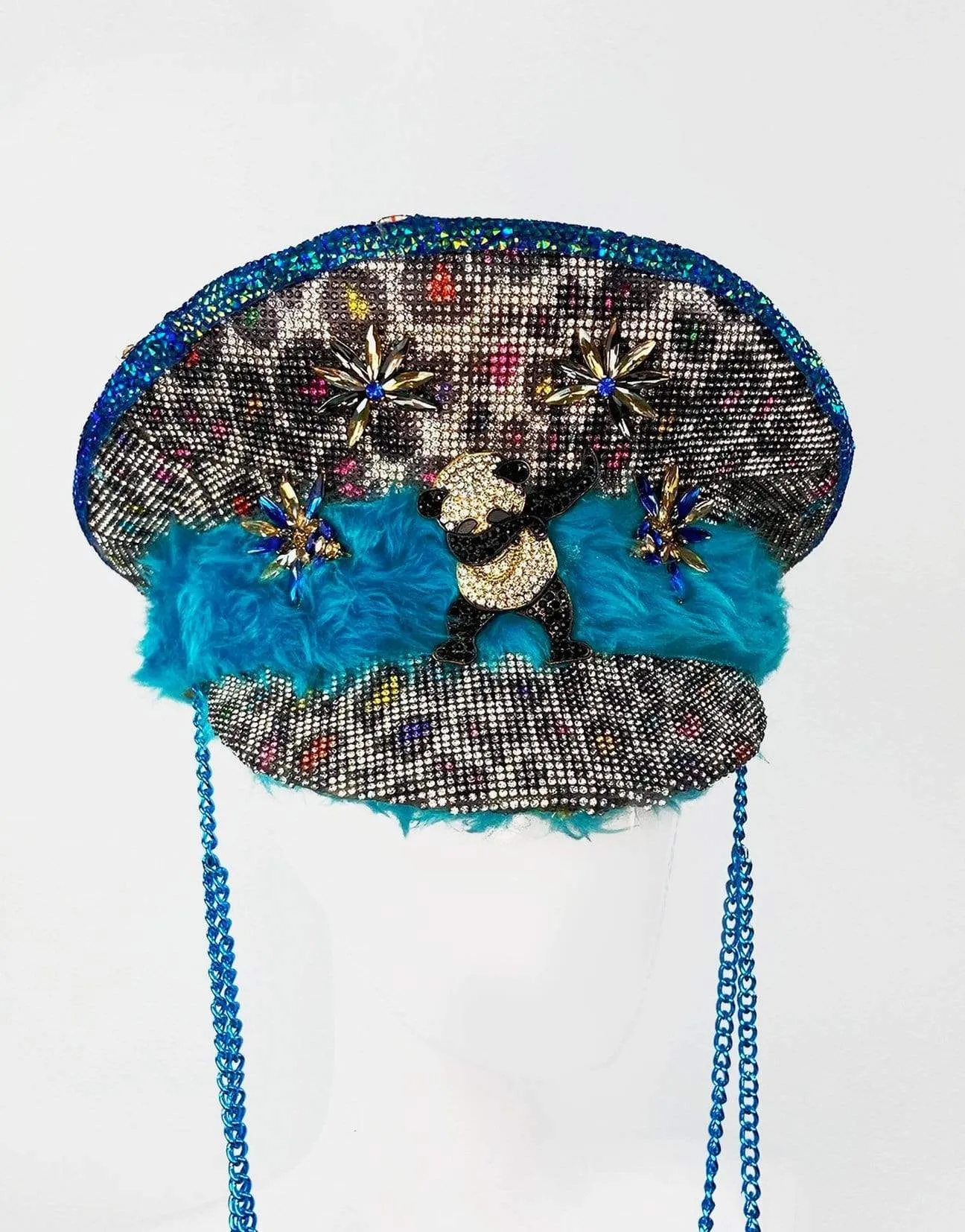 Dabbing Panda Light Up Custom Captain's Hat