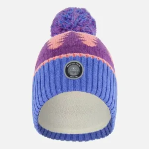 Deux par Deux - Knit Hat Mauve Pine & Blue