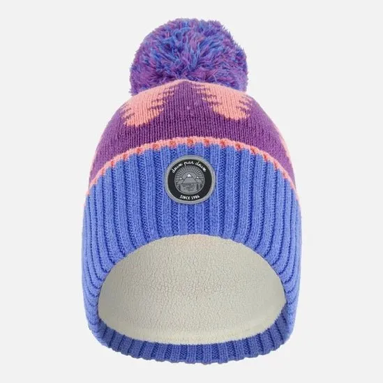 Deux par Deux - Knit Hat Mauve Pine & Blue