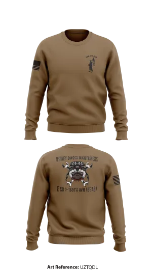 E Co 1-189th ANN (GSAB) Store 1 Core Men's Crewneck Performance Sweatshirt - uZtQdL