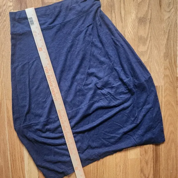 Eileen Fisher Navy Blue Women Maxi Skirt Size XS hemp&amp;organic Cotton NWT Classic