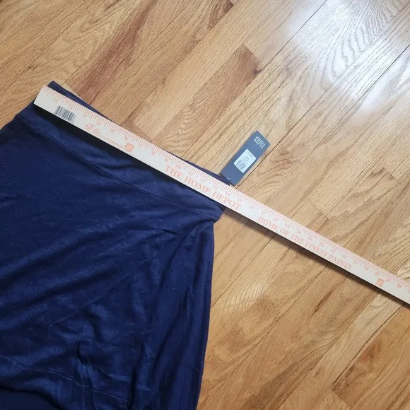 Eileen Fisher Navy Blue Women Maxi Skirt Size XS hemp&amp;organic Cotton NWT Classic