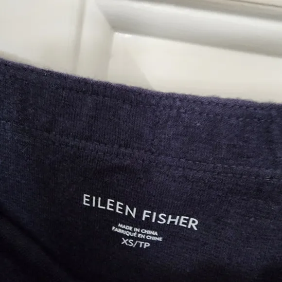 Eileen Fisher Navy Blue Women Maxi Skirt Size XS hemp&amp;organic Cotton NWT Classic