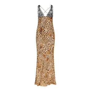 Elegant Tie Dye Floral Chiffon Dress Summer Sexy Women's Backless Lace Bodycon See Through Beach Party Maxi Dress