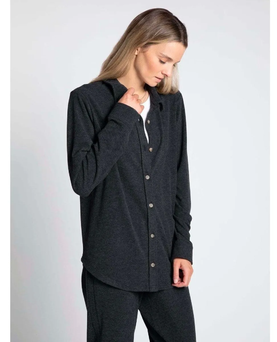 Elias Grey Flannel Shirt