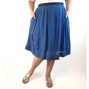 Emily and Fin blue polka dot skirt size XXL
