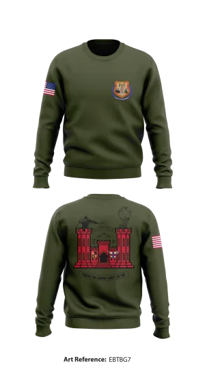 Engineer Platoon Store 1 Core Men's Crewneck Performance Sweatshirt - ebTBg7