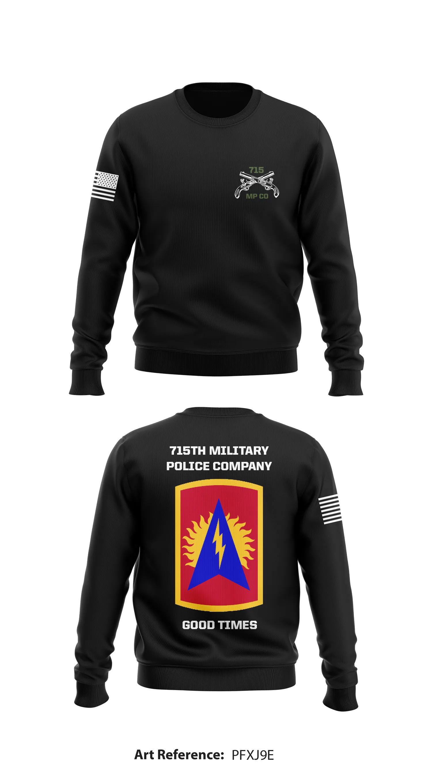 F715th Military Police Company  Store 1 Core Men's Crewneck Performance Sweatshirt - pfxj9E