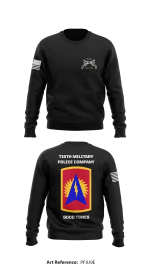 F715th Military Police Company  Store 1 Core Men's Crewneck Performance Sweatshirt - pfxj9E
