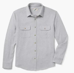 Fair Harbor The Dunewood Ultra Stretch Flannel - Heather Grey Twill