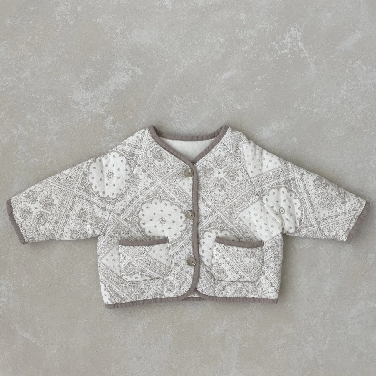 Fall Paisley Jacket - Lightweight Quilted