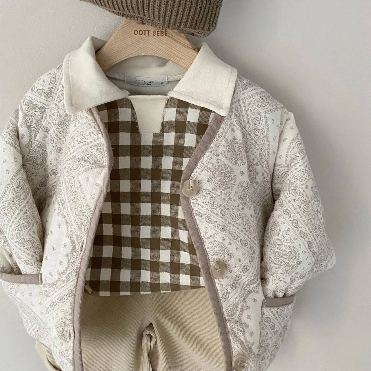 Fall Paisley Jacket - Lightweight Quilted