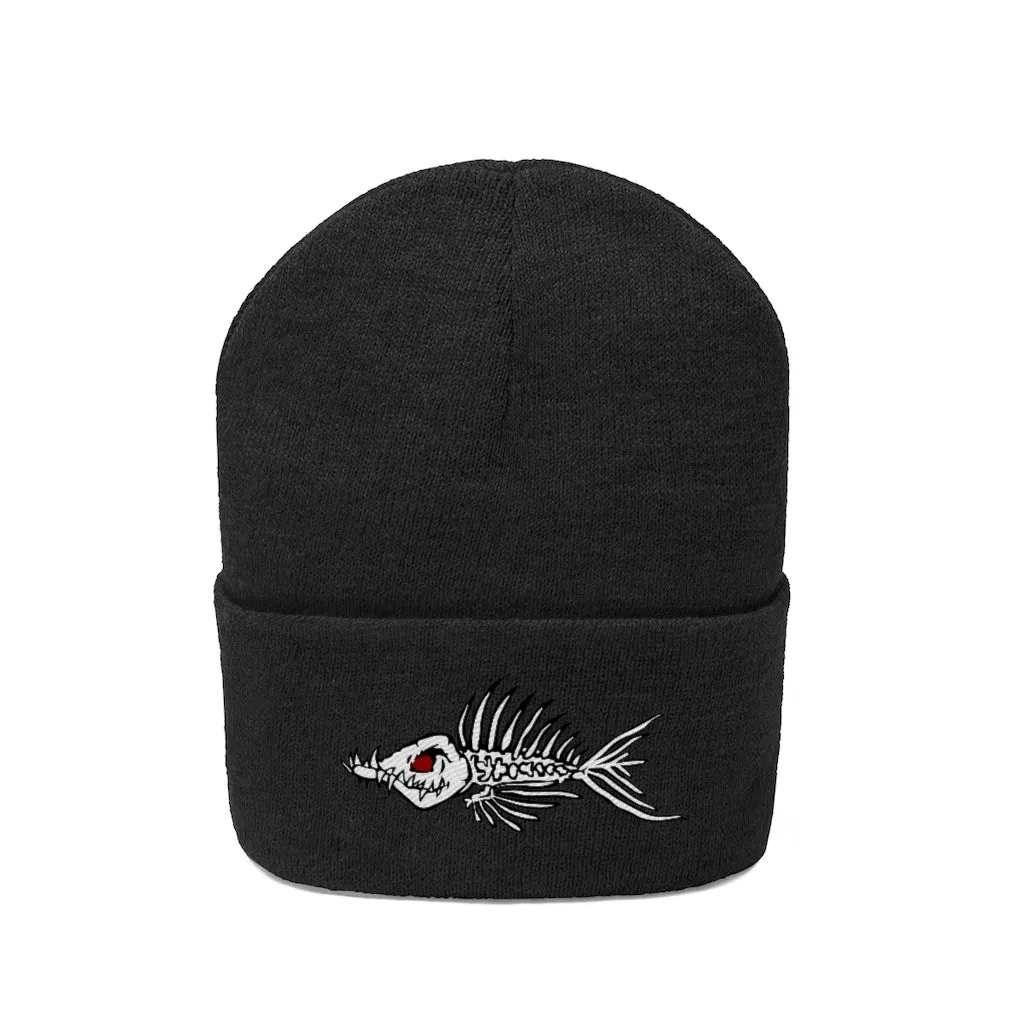 Fish Bone Knit Beanie - Printify