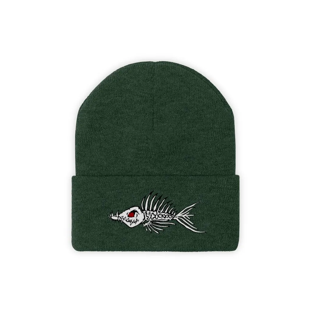 Fish Bone Knit Beanie - Printify