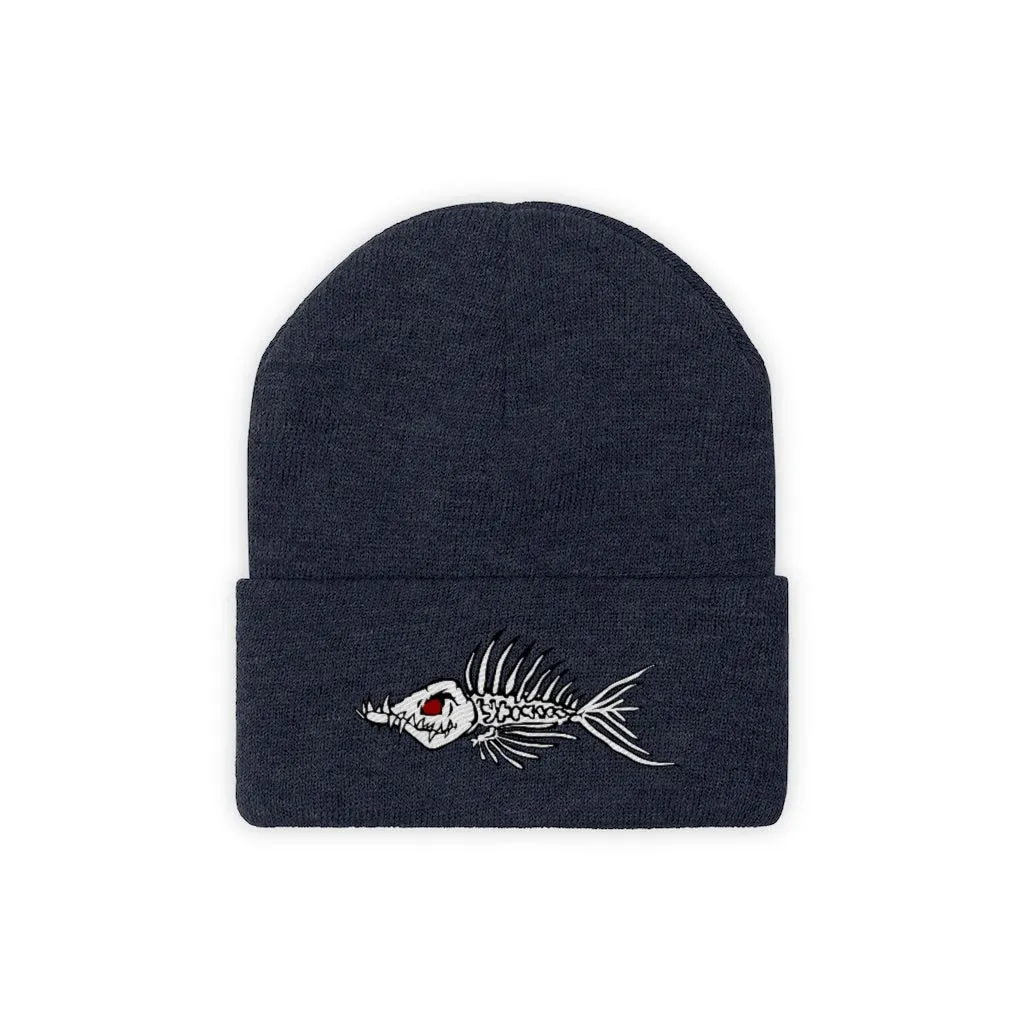 Fish Bone Knit Beanie - Printify