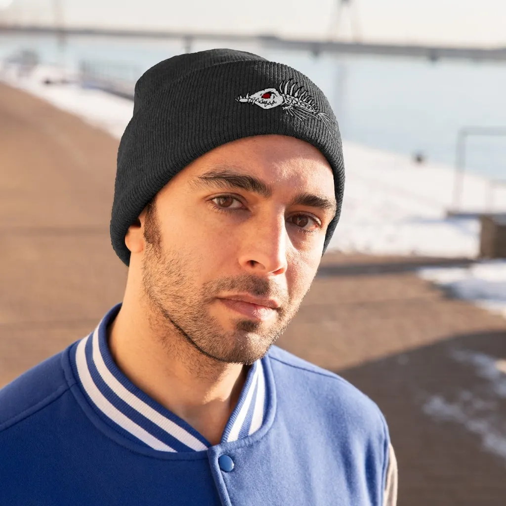 Fish Bone Knit Beanie - Printify
